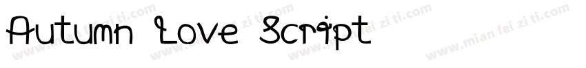 Autumn Love Script字体转换